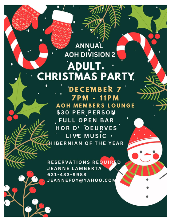 Adult Christmas Party 12/7